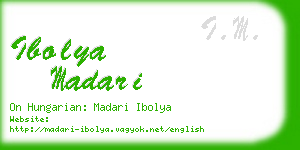 ibolya madari business card